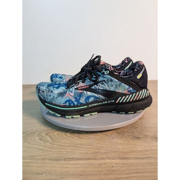 Brooks Adrenaline GTS 22 Womens Size 6 B Tropicla Flamingo Yucca 1203531B095 - Picture 6 of 11